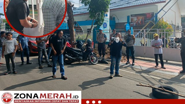 Aliansi GAM Segel Kantor PLN Bantaeng, Tuntut Pertanggungjawaban atas Ledakan Trafo Yang Mengakibatkan Rumah Warga Terbakar