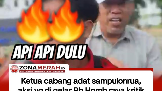 Ketua cabang adat sampulonrua, aksi yg di gelar Pb Hpmb raya kritik kehadiran pejabat yang tergabung dalam massa tandingan